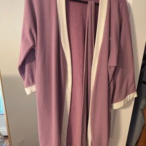 Purple and White Lacoste Robe